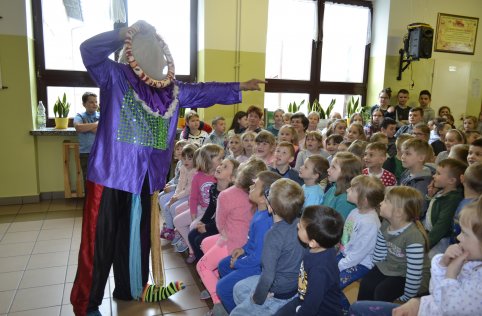 Klaun Walduś w naszej szkole